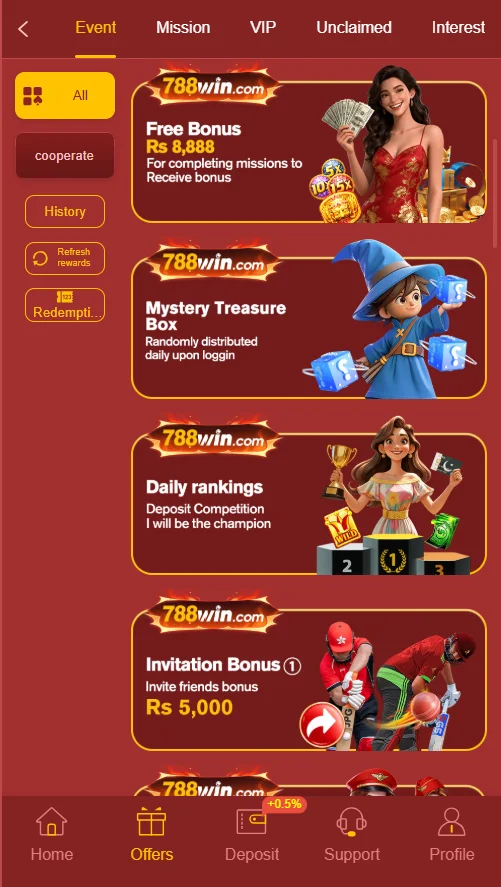 788win Game Events