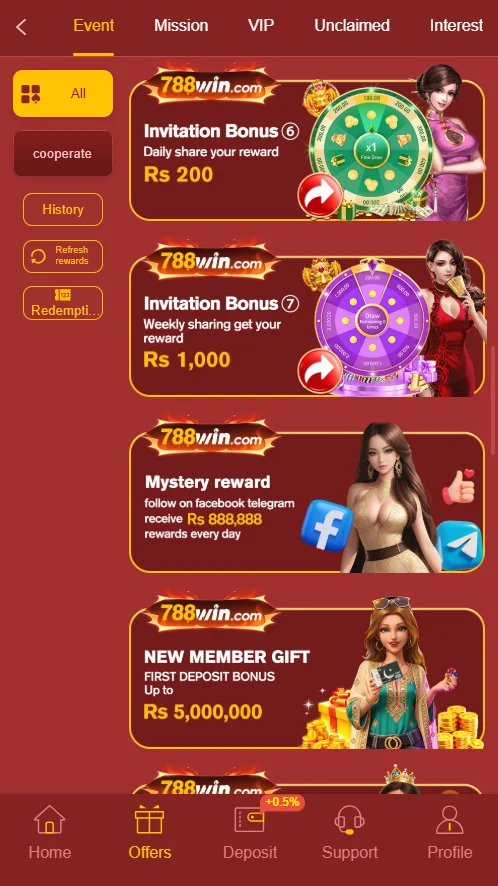 788win Game Events