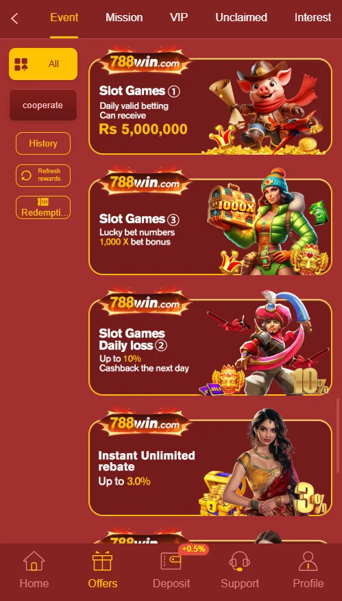788win Game Events